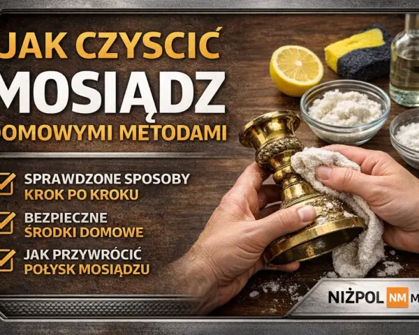 Jak wyczyścić mosiądz domowymi metodami? Zobacz sprawdzone sposoby na przywrócenie blasku. Na zdjęciu widać czyszczenie mosiężnego świecznika.