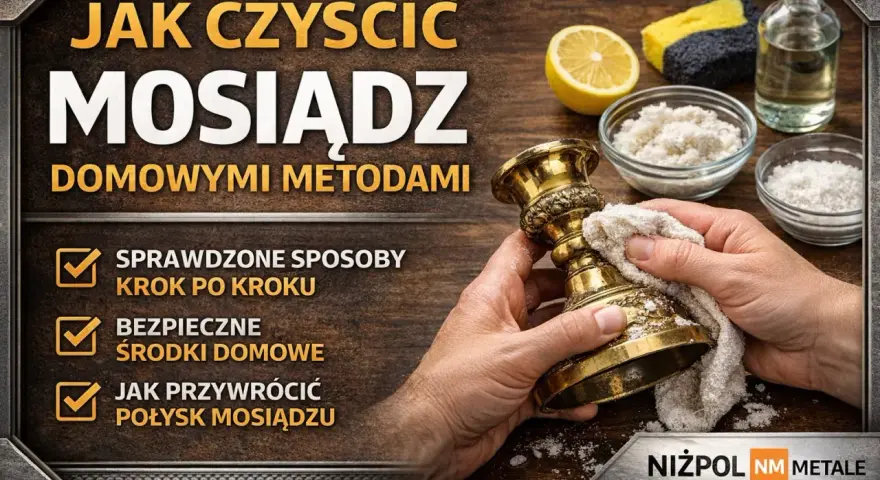 Jak wyczyścić mosiądz domowymi metodami? Zobacz sprawdzone sposoby na przywrócenie blasku. Na zdjęciu widać czyszczenie mosiężnego świecznika.